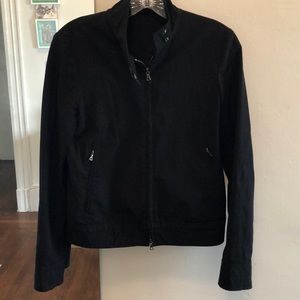 Theory Black Stretch Motorcycle Jacket